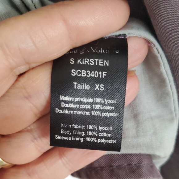 Zadig & Voltaire Purple Cotton Jacket Relaxed Fit- Oversized - Picture 8 of 9